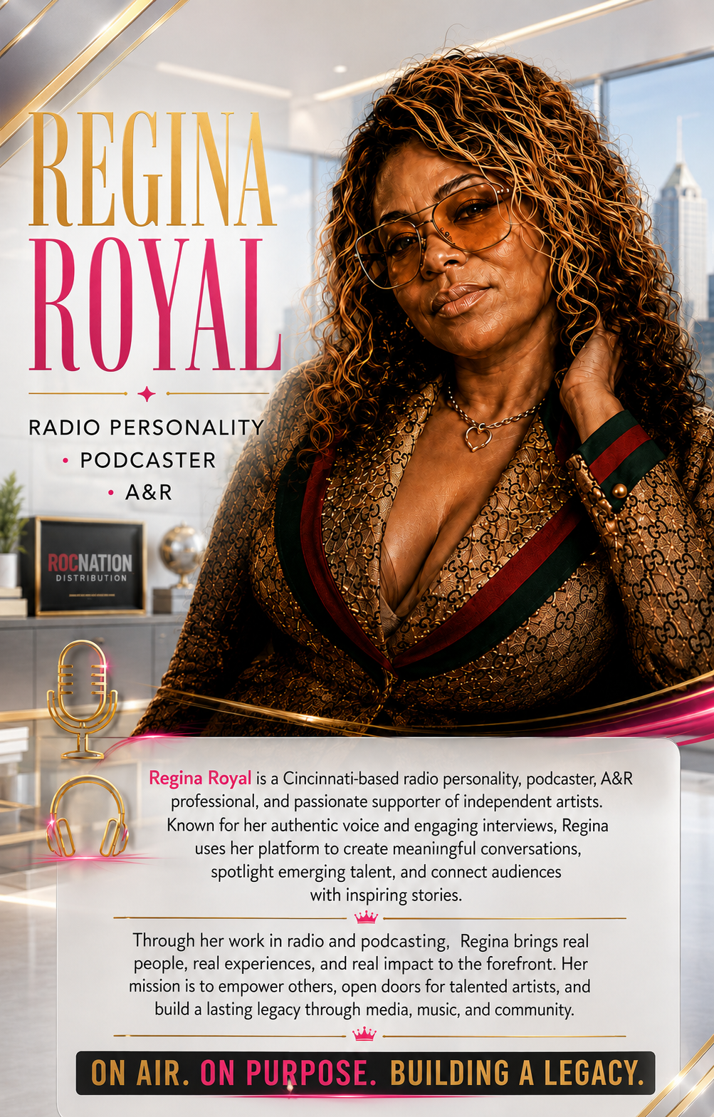 Regina Royal, radio personality, podcaster, and A&R professional